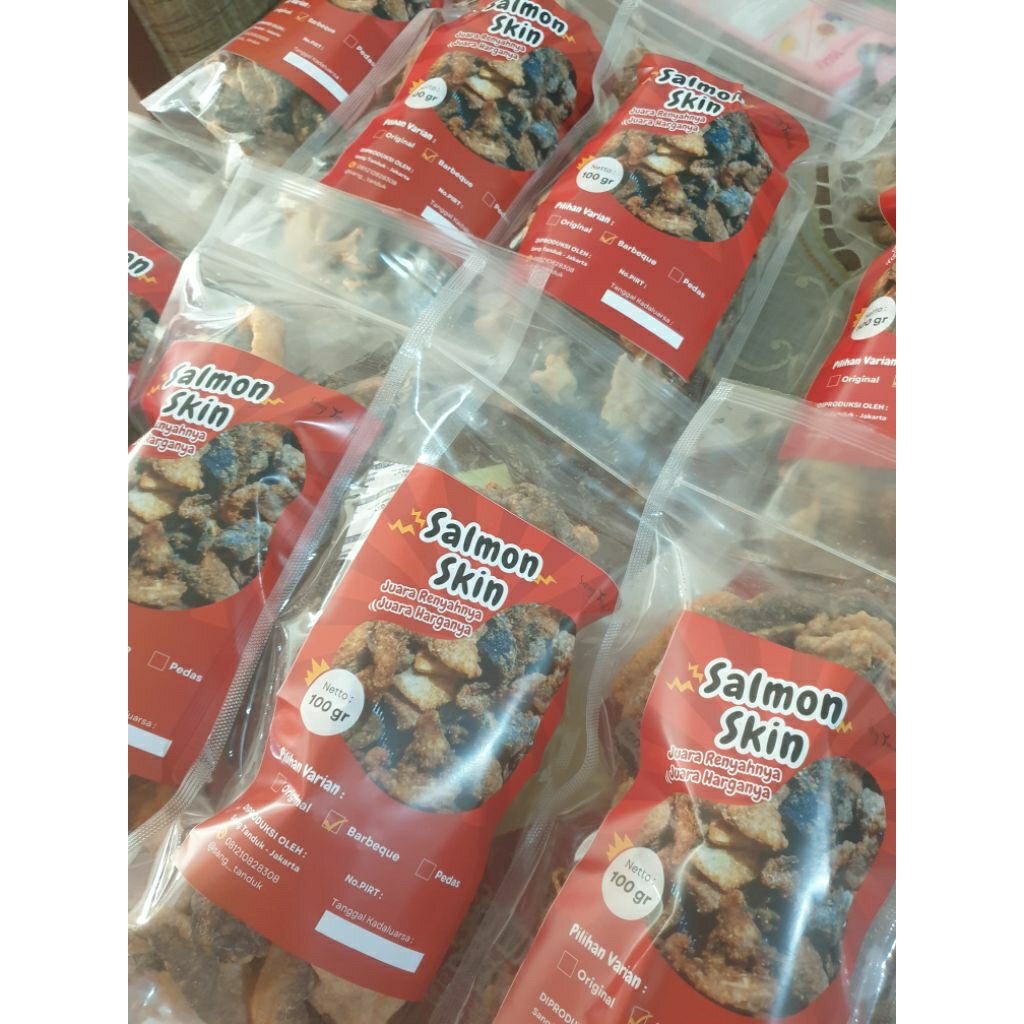 

Kripik kulit ikan salmon original