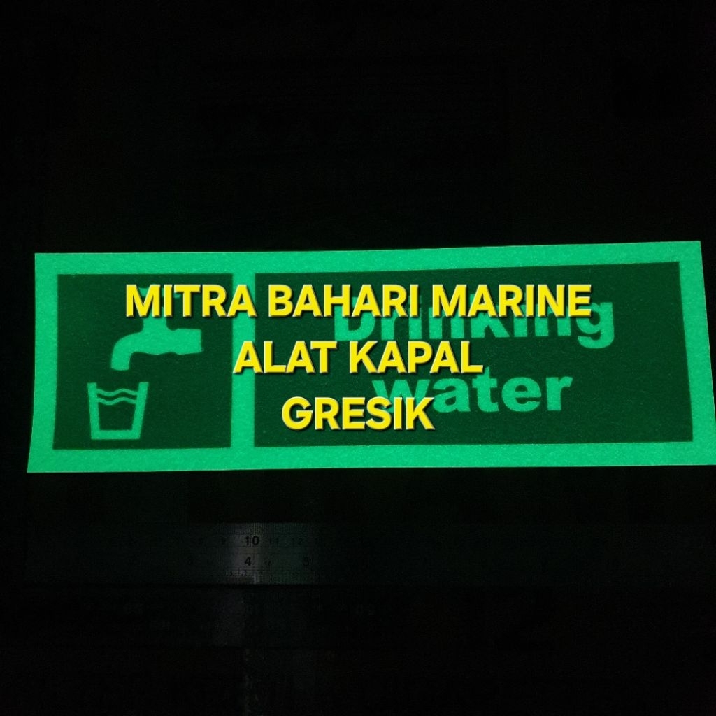 

Stiker IMO Symbol IMPA 334180 Drinking Water Glow In The Dark