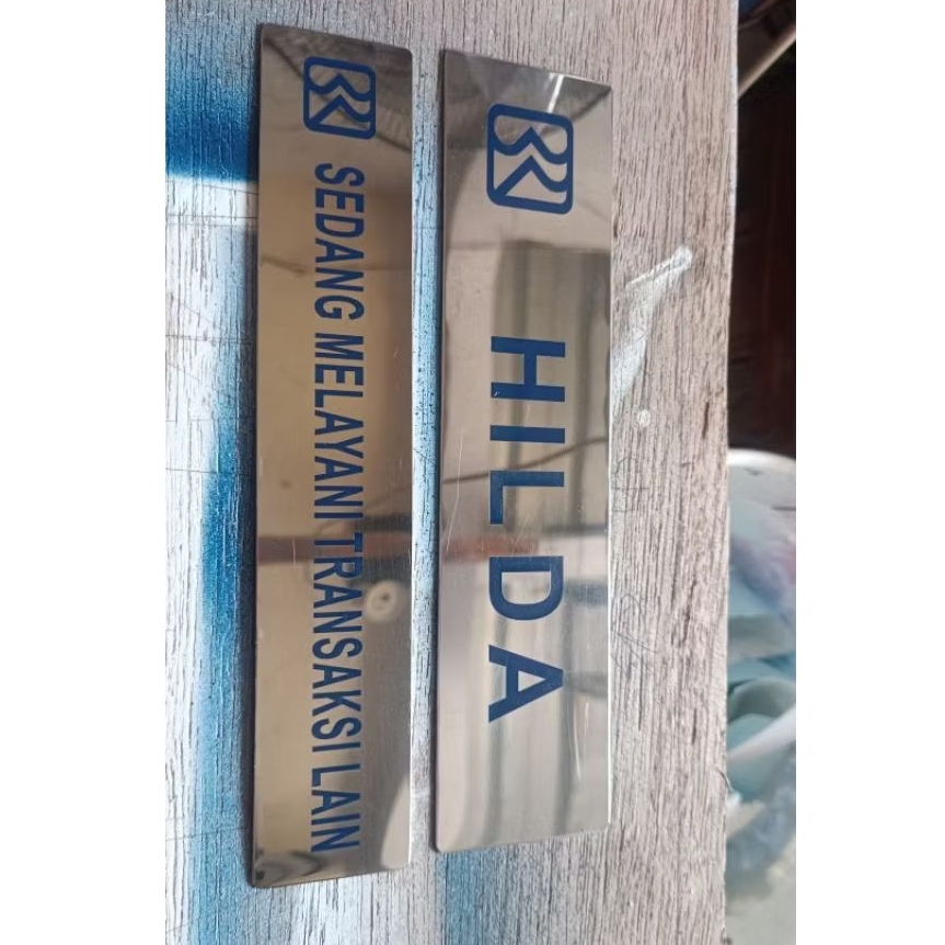 

Plat Nama Meja BRI (Custom)