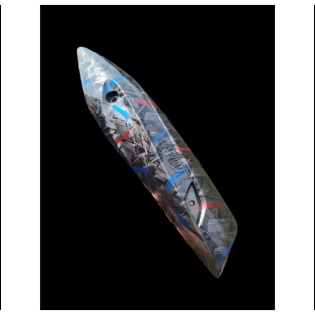 Tutup Tameng Knalpot Mio J Mio GT Karbon Forget Merah Biru