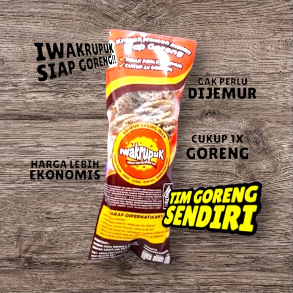 

MENTAH KEMASAN 250 Gr PERPACK ±40 KEPING (TANPA JEMUR CUKUP SEKALI GORENG)