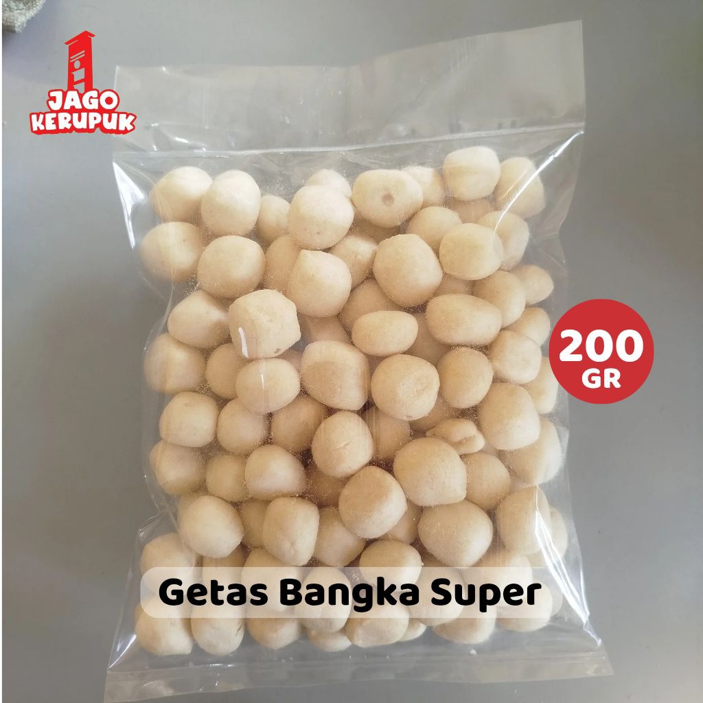 

Getas Bangka Ikan Tenggiri Kualitas Super Pilus Ikan Gurih Renyah 200 GR