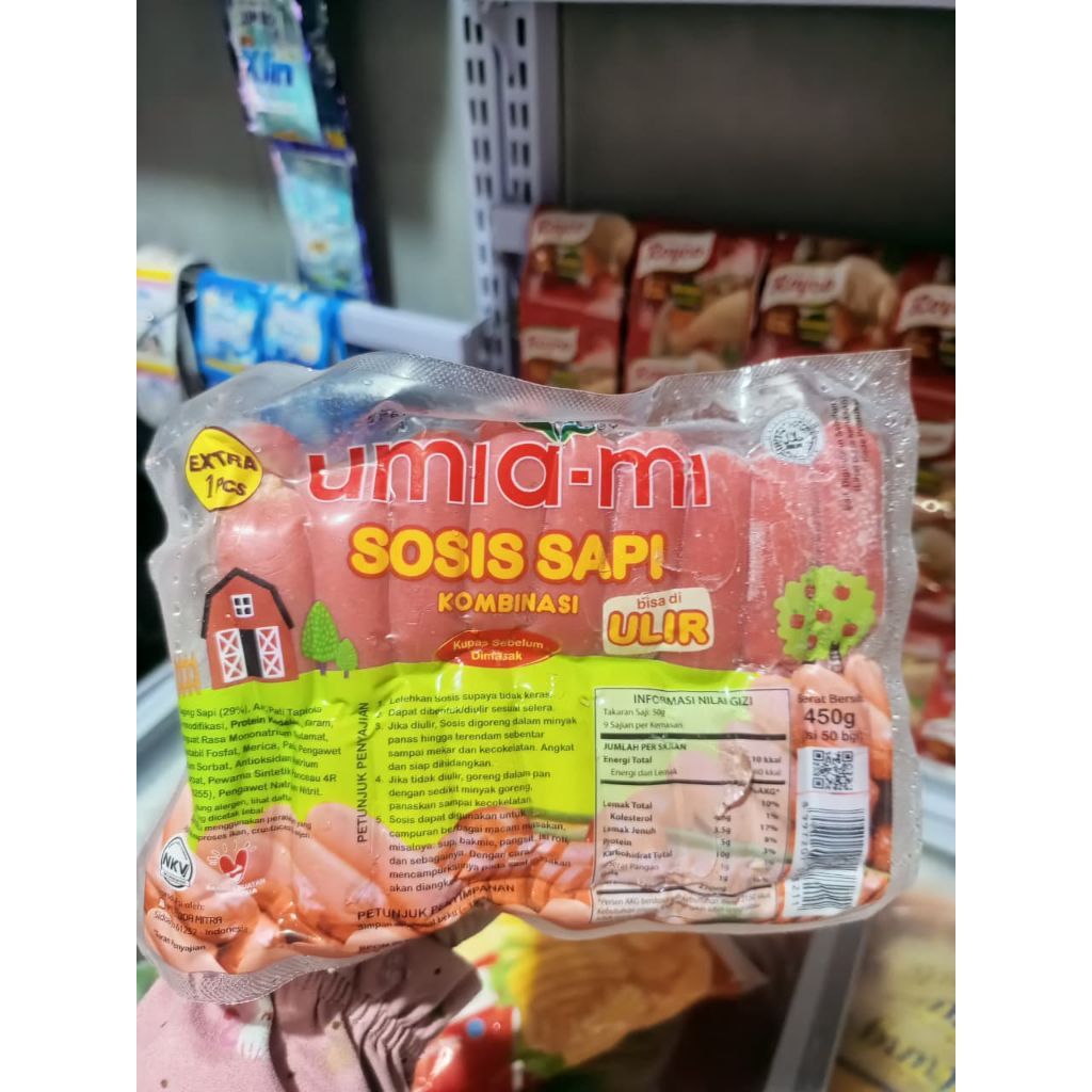 

Umiami Sosis Ulir Cocktail 450gr Isi 50+1