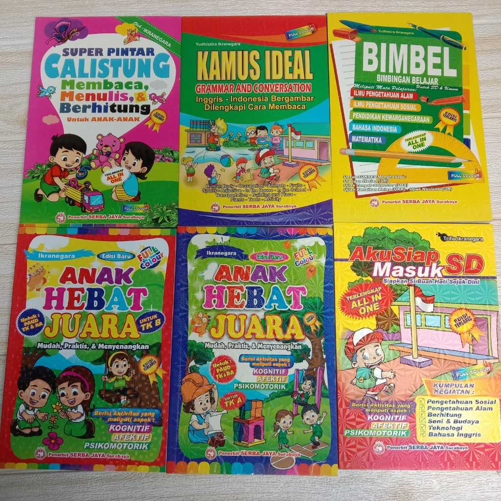 Buku kumpulan sejarah lengkap pahlawan indonesia / si kancil / bimbingan sholat sholat dan doa anak