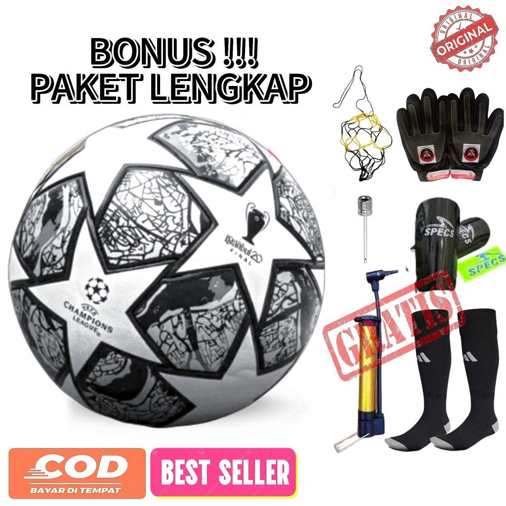 ORIGINAL BOLA SEPAK SIZE 5 BOLA SEPAK BOLA BAGUS/BOLA KAKI/BOLA BLITER FREE POMPAAN,PENTIL DAN