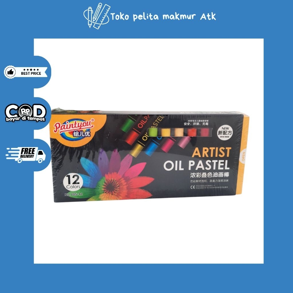 

OIL PASTEL PAINTYOU 12 WARNA
