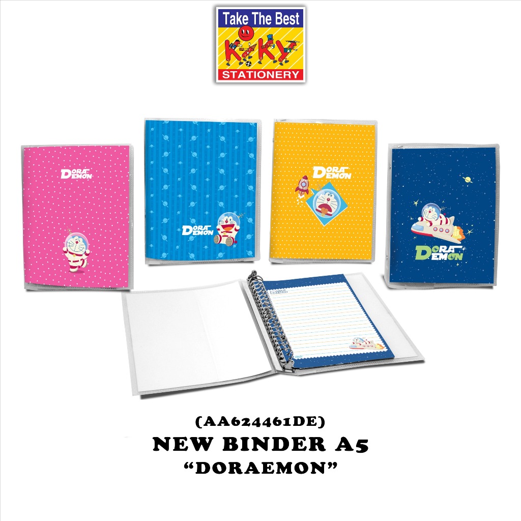 

KIKY Binder Set. A5 (Uk. 18 x 22.5 x 3 cm) - 1 Pcs