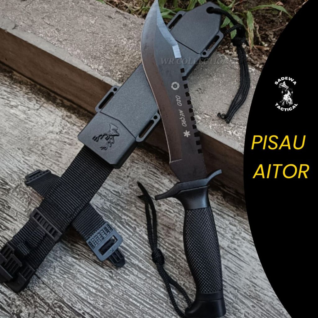 Pisau Aitor / Pisau Aitor Oso Negro Survival Kit / Pisau Berburu / Pisau Survival