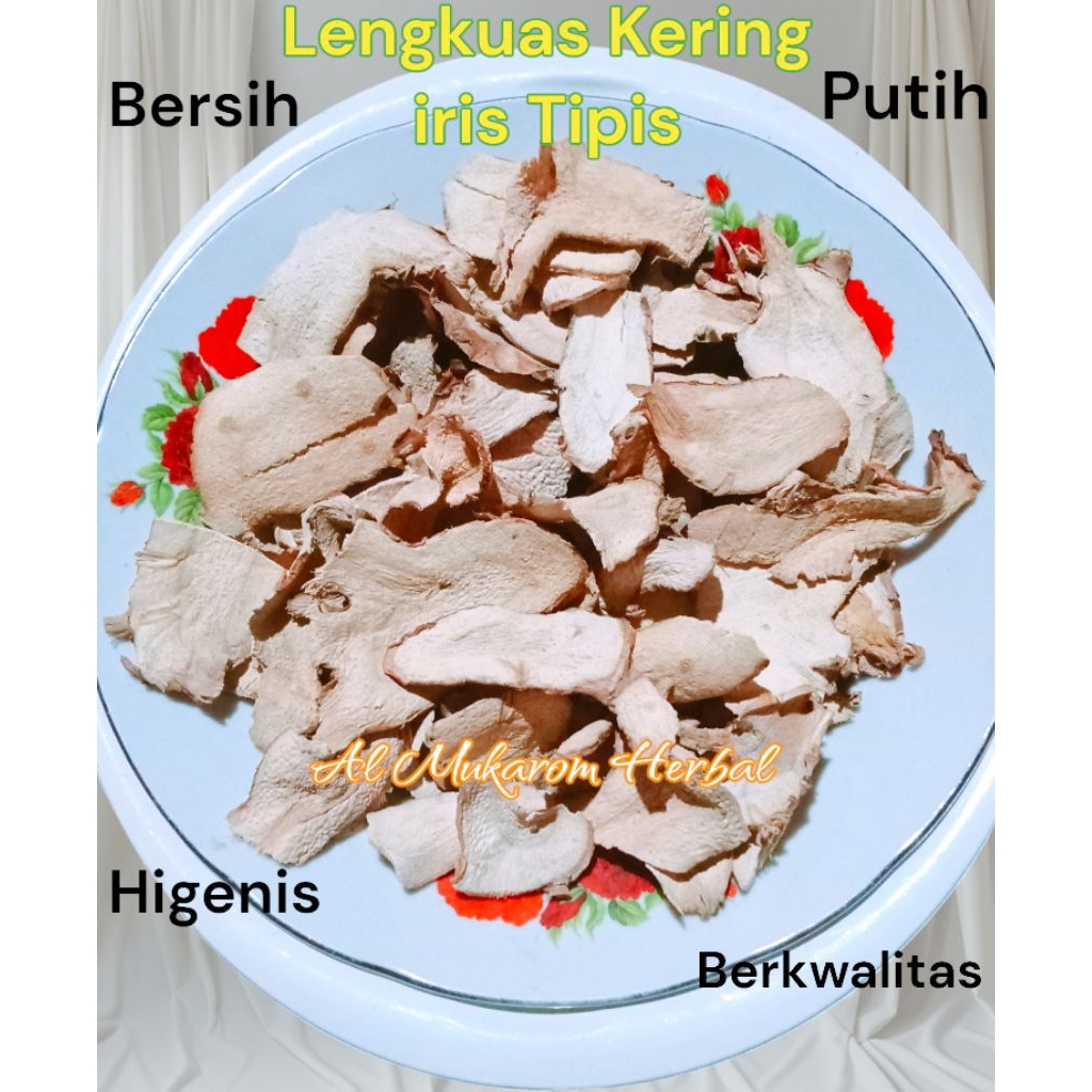 

Lengkuas Kering Grade A 250gram/Lengkuas kering Rajang Tipis 250gram