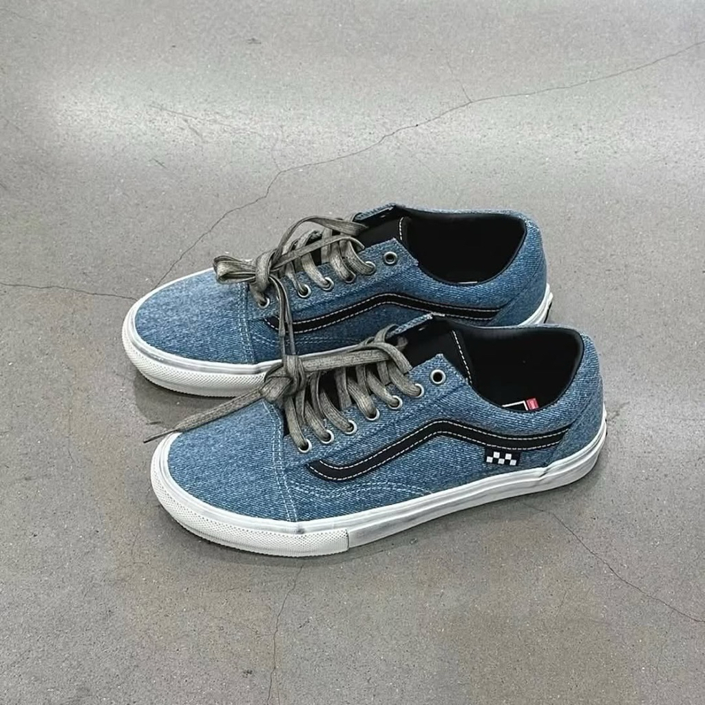 OLDSKOOL SKATE DENIM BLUE BLACK