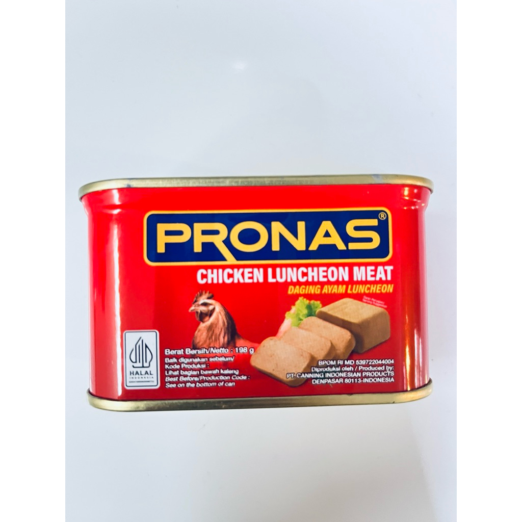 

PRONAS chicken luncheon meat 198gr || daging ayam luncheon