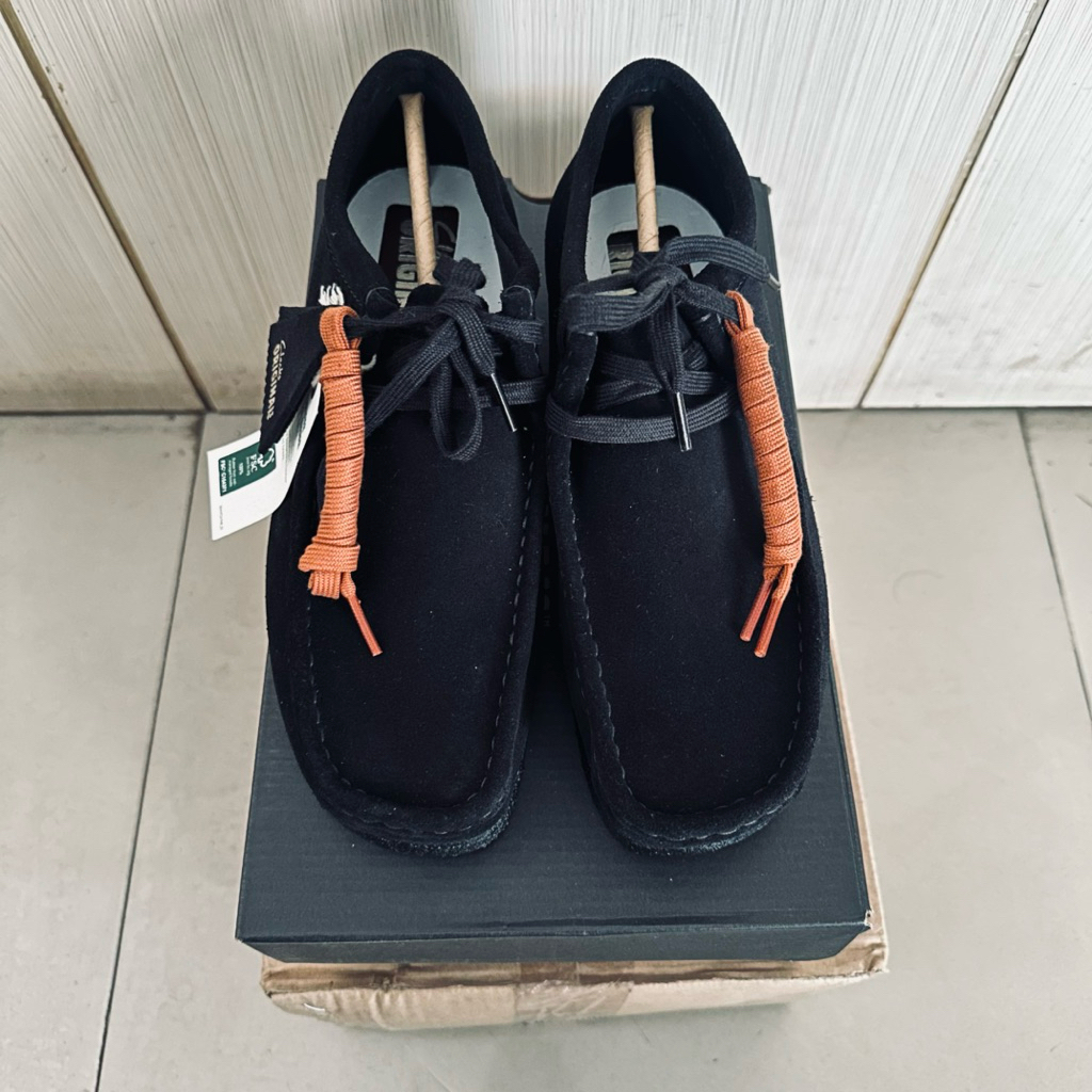 Clarks Wallabee Black Suede
