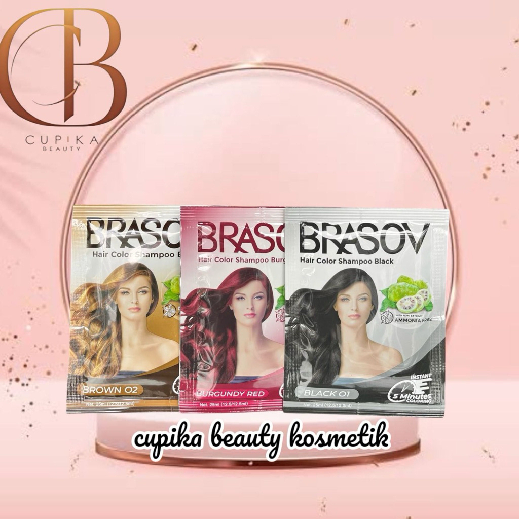 o,uz} BRASOV SHAMPO UBAN SACHET - BRASOV HAIR COLOUR SHAMPO SACHET FREE AMONIAC