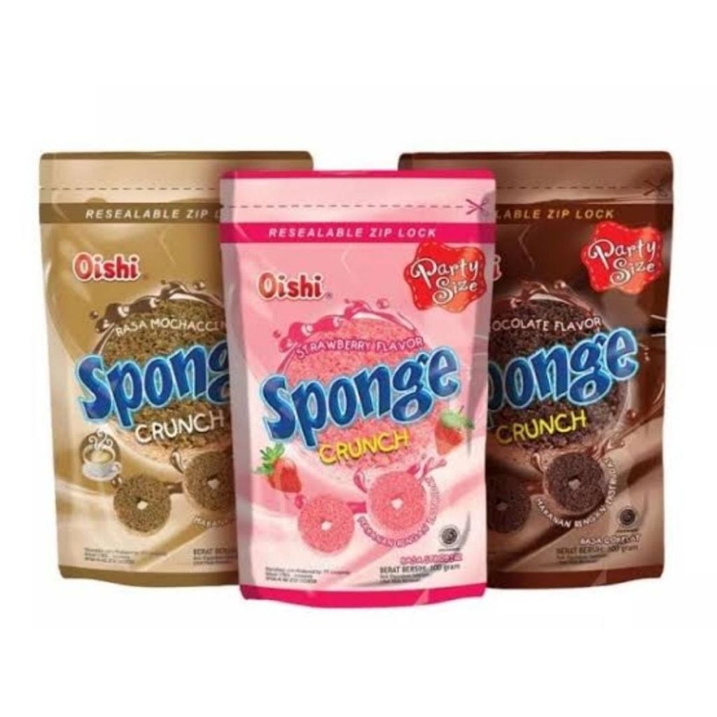 

OISHI SPONGE CRUNCH Coklat/Strawberry/Mochaccino 100 gr