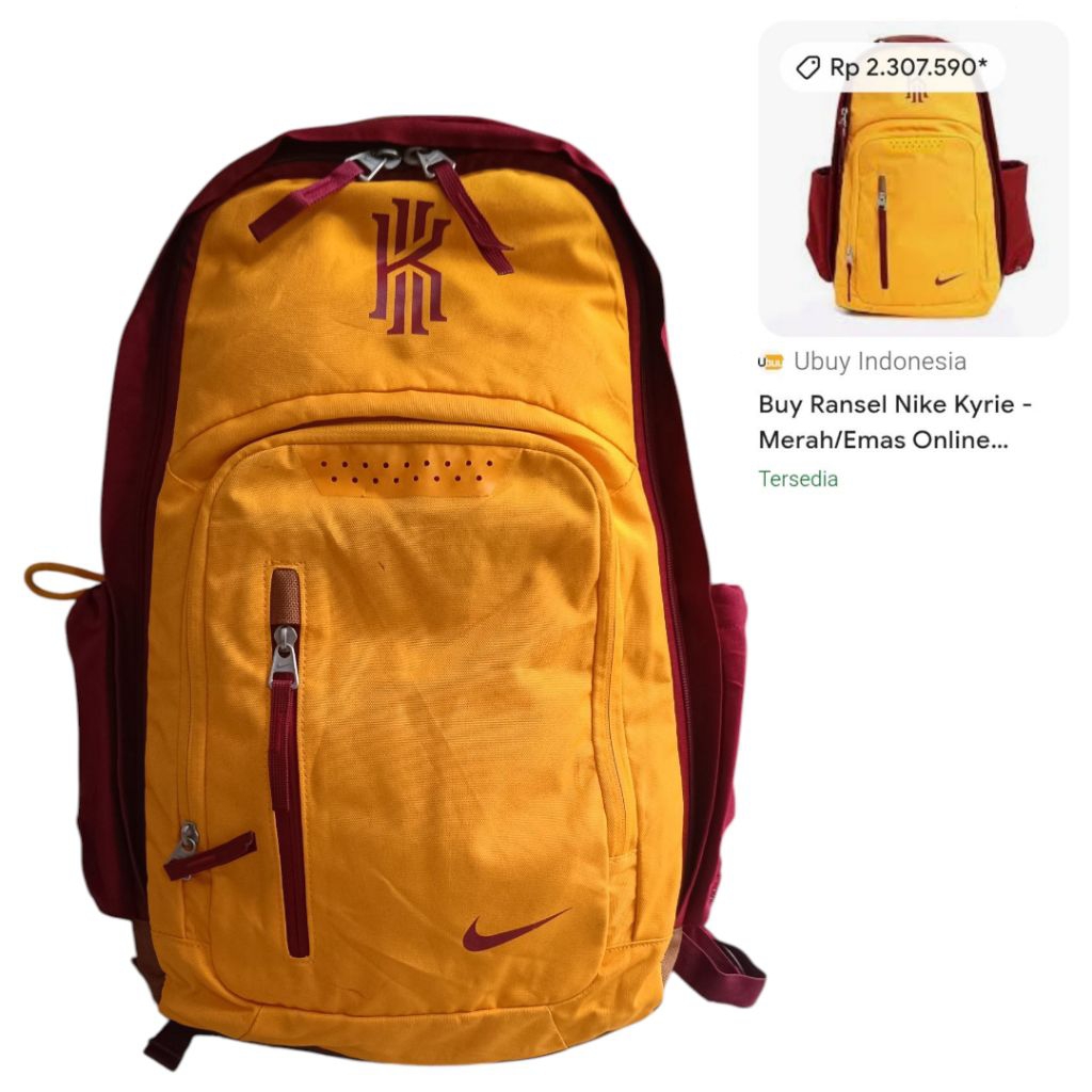 Ransel Nke Kyrie Backpack Team Red Unigold BA5133 Second