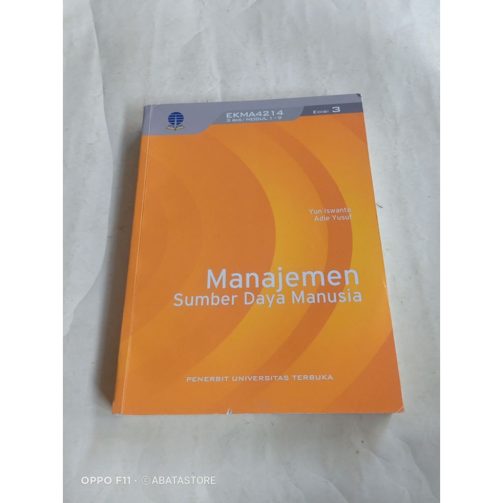 BUKU MANAJEMEN SUMBER DAYA MANUSIA EDISI 3 EKMA4214 3SKS MODUL 1-9 YUN ISWANTO