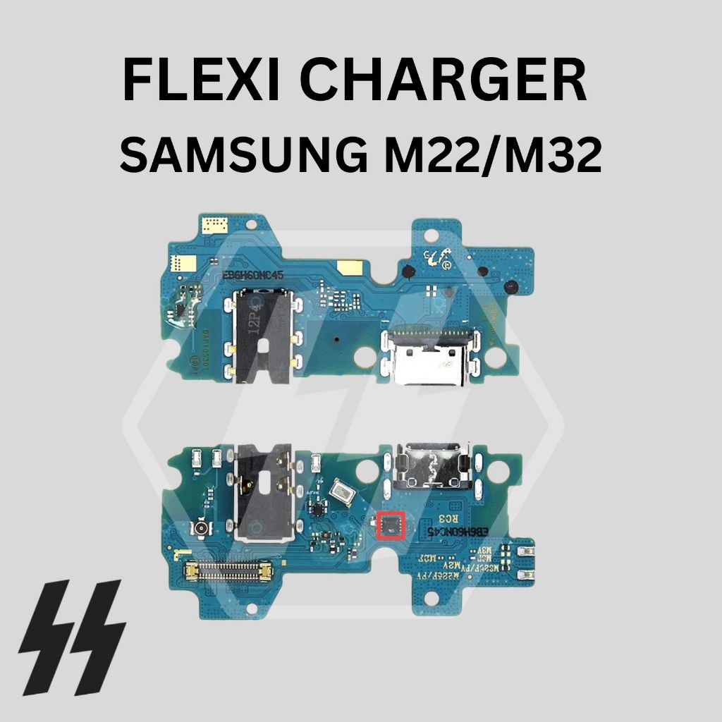 Samsung Flexi Charger Konektor untuk M22 & M32 - Board Connector Charger Samsung M22 / Konektor Sams
