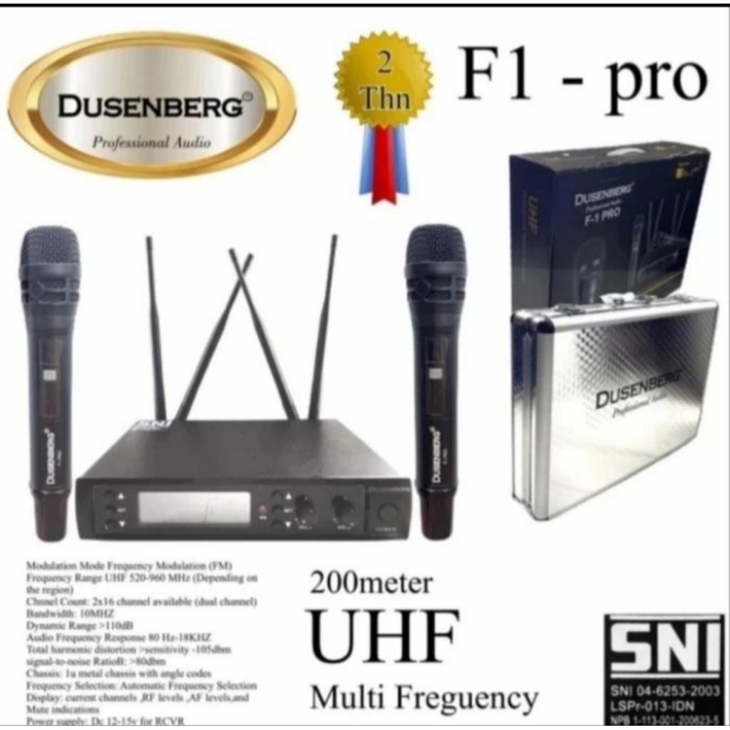 MIX WIRELESS DUSENBERG F 1 PRO ORIGINAL SNI