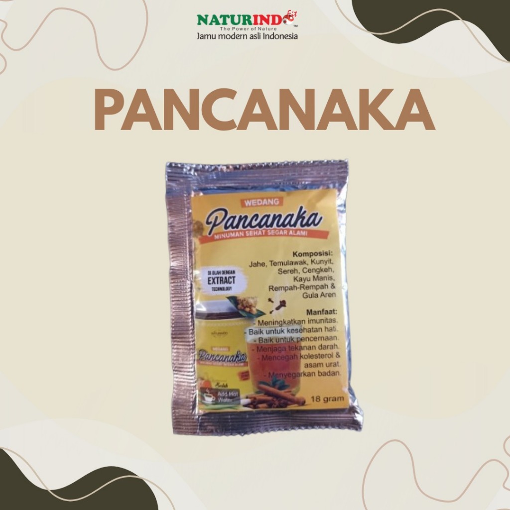 

Wedang Pancanaka Saset Herbal Jamu Kesehatan Naturindo