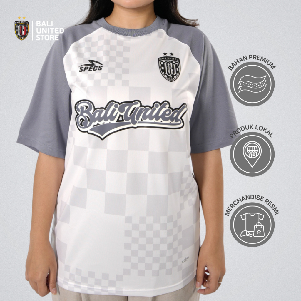 Bali United Kaos Official T-Shirt White Bali United FC 2025