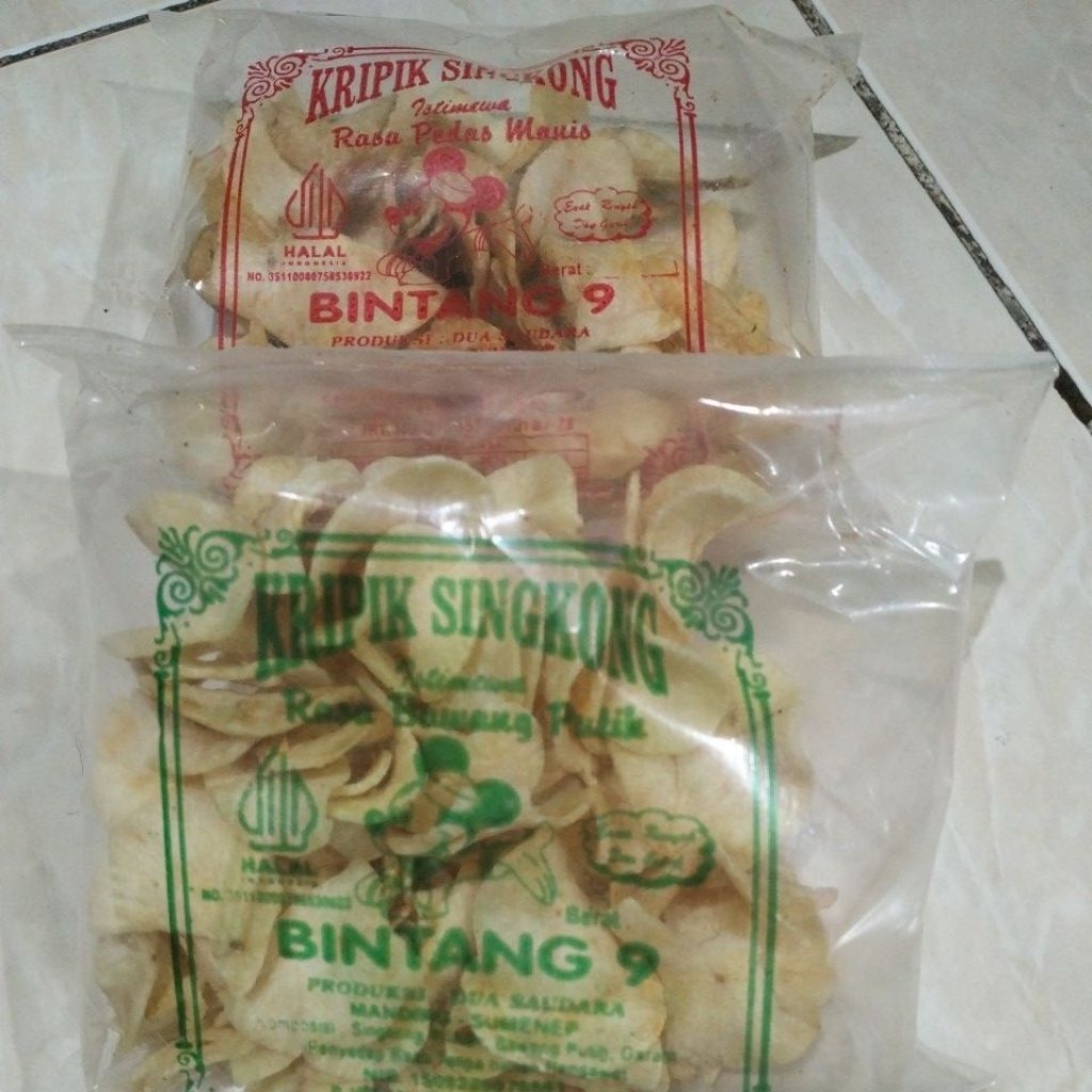 

KERIPIK SINGKONG RENYAH rasa pedas dan original