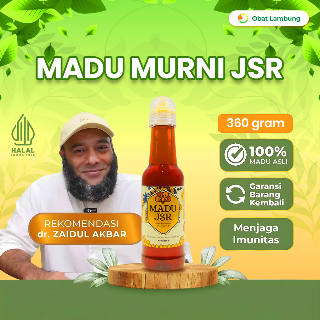 

ORIGINAL - MADU JSR Multiflora dr Zaidul Akbar + Madu Murni Asli 360gr