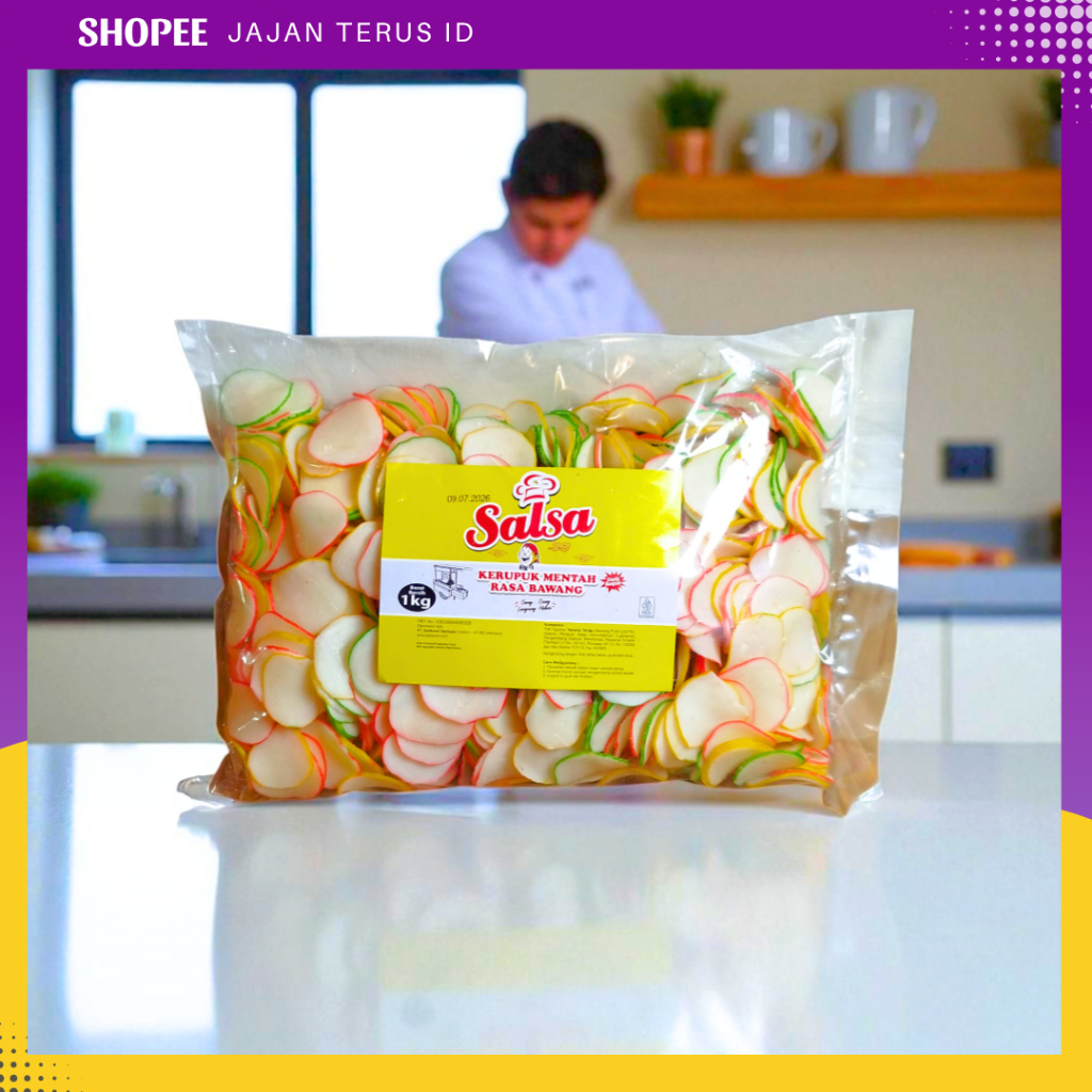 

Salsa Kerupuk Bawang Mentah 1kg Renyah
