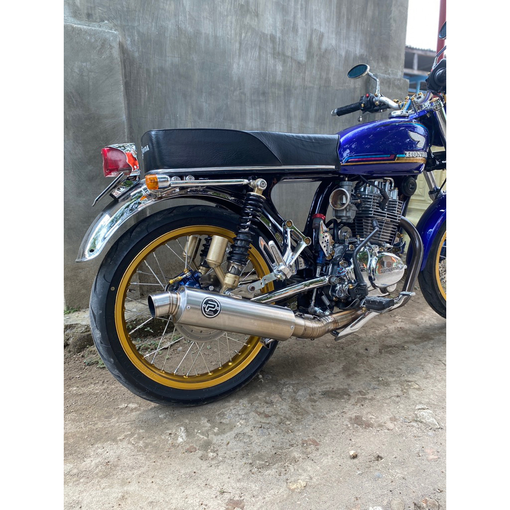 knalpot motor cb gl mp pekajaman ori bulat