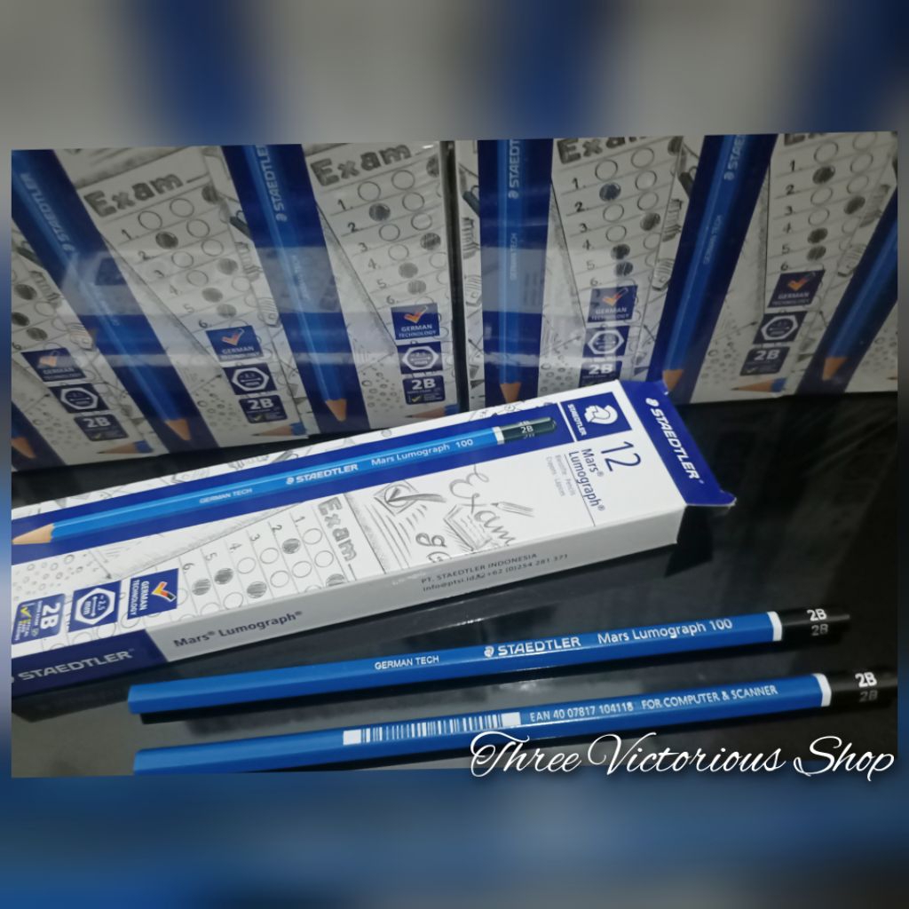 

Original STAEDTLER mars lumograph pensil 2B per pak