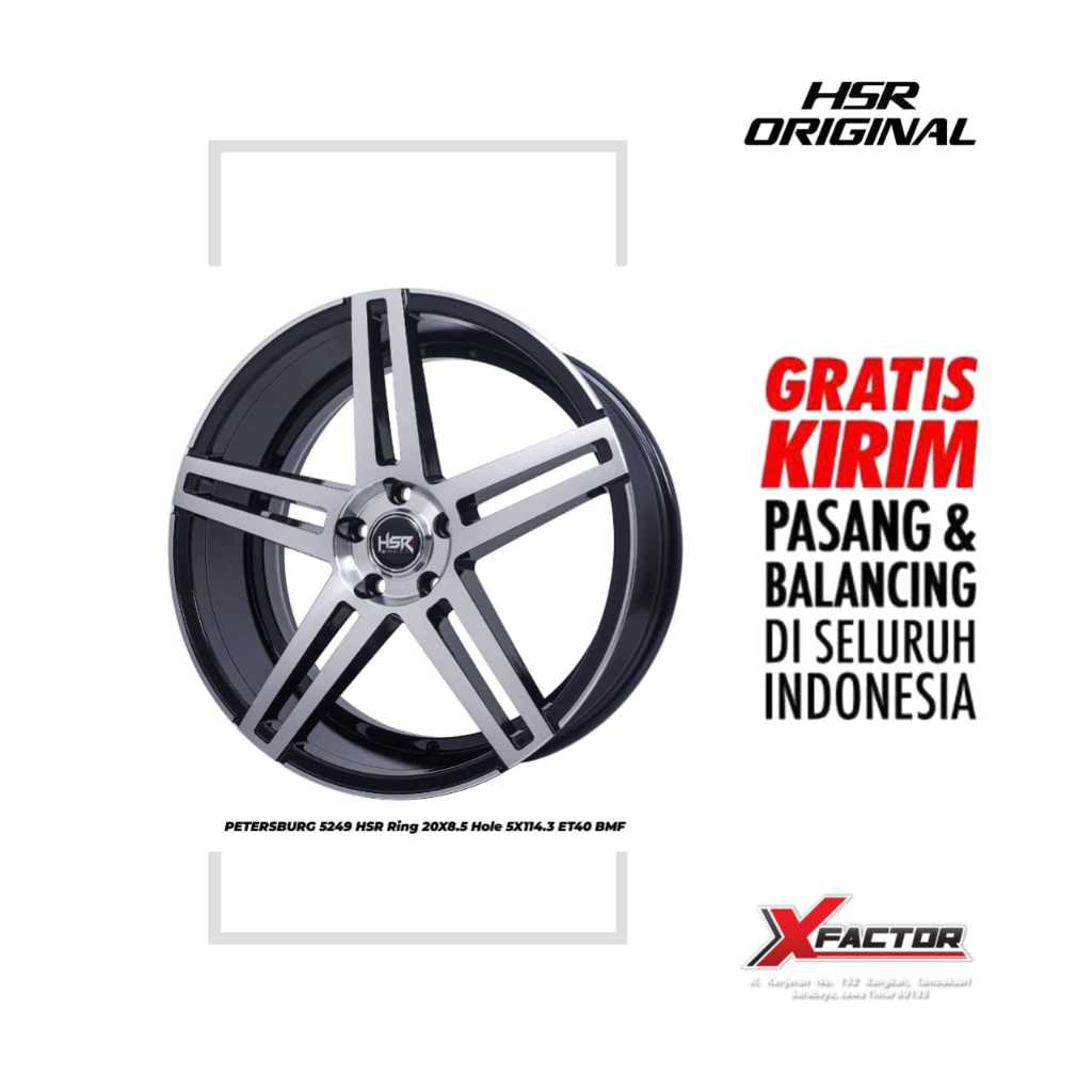 VELG MOBIL HSR R20 HSR PETERSBURG R20X8.5 H5X114,3 ET40 BMF
