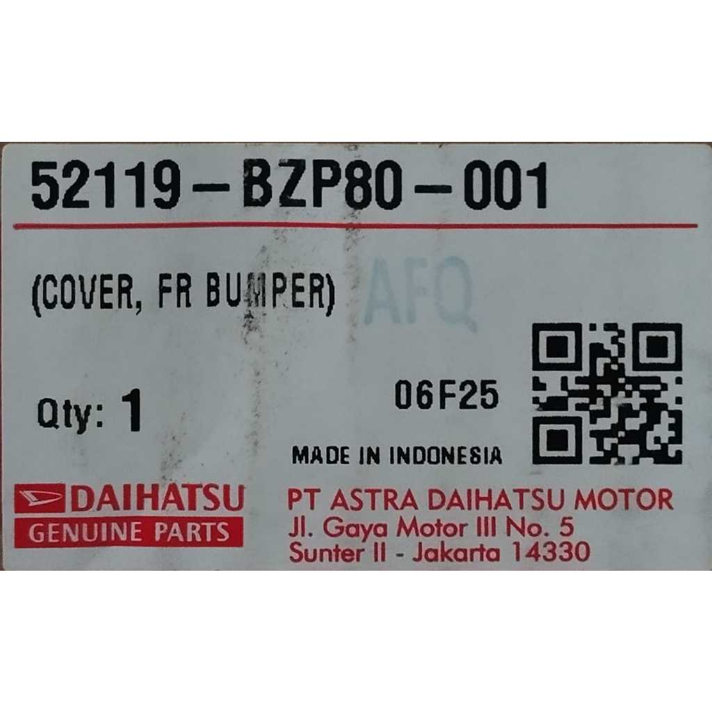 BUMPER DEPAN DAIHATSU NEW SIGRA (LUBANG) tahun 2019-2024/ 52119-BZP80-001