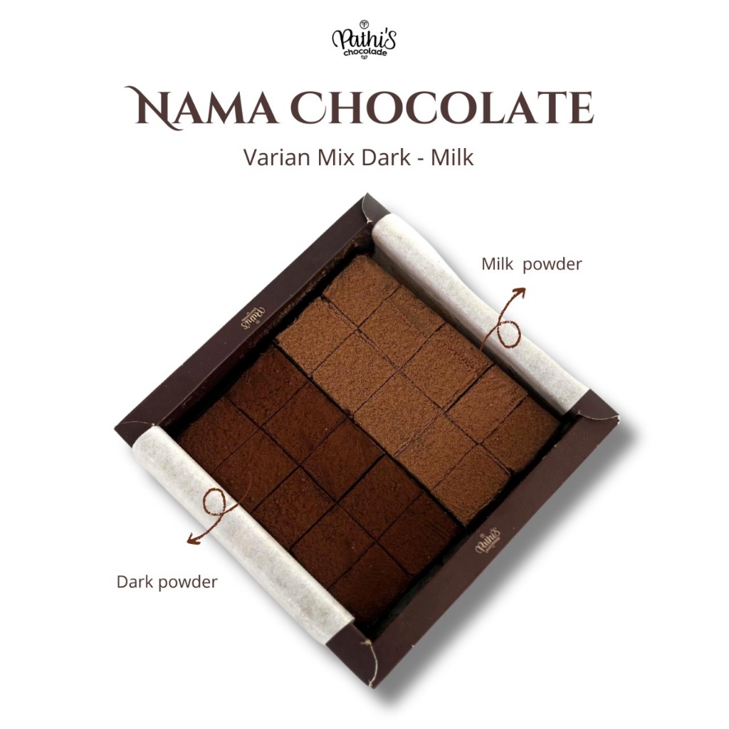 

Pathis Nama Chocolate - Mix Milk Dark - Cemilan Cokelat Ala Jepang Hampers Hadiah Coklat Bali