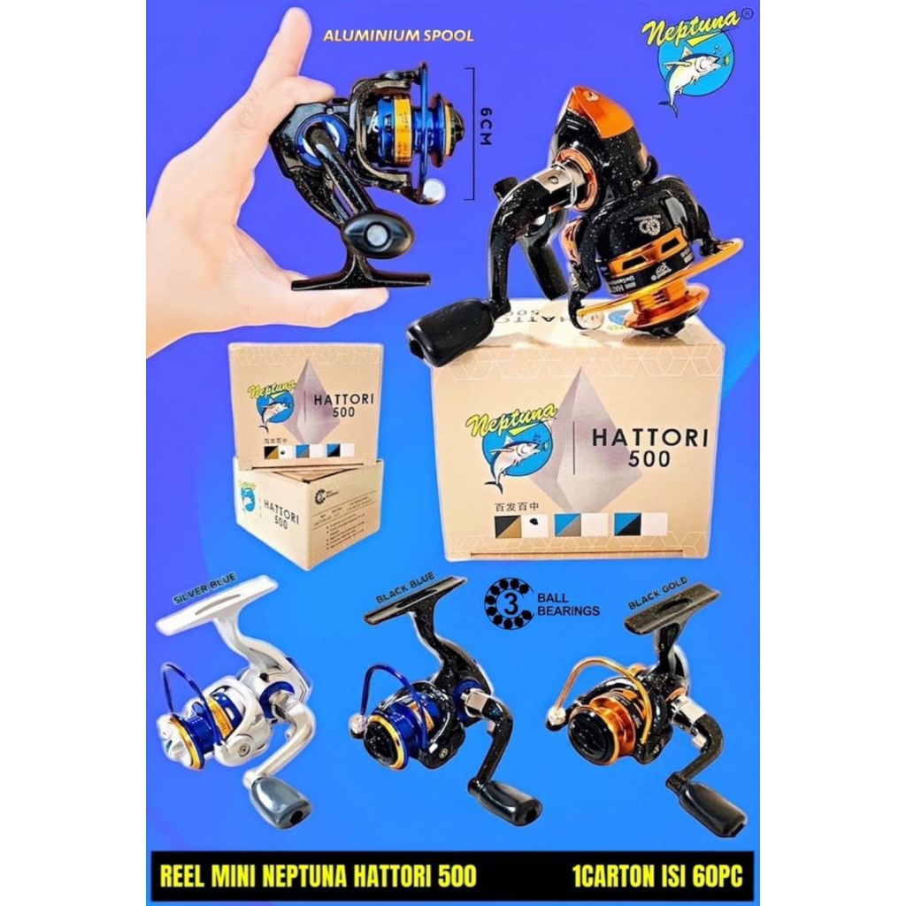 REEL PANCING UDANG NEPTUNA HATTORI 500