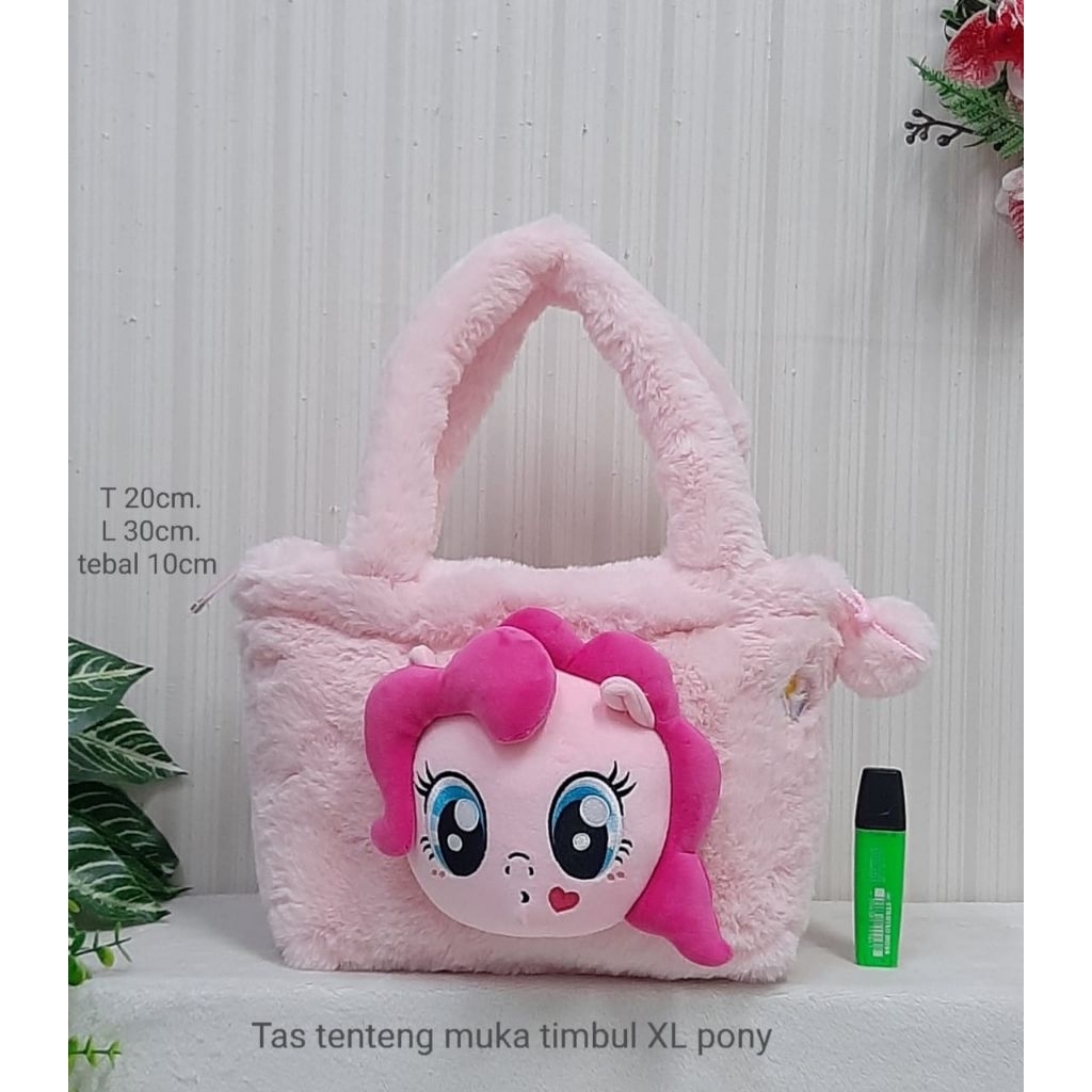 Tas Tenteng Muka Timbul Pony/Tenteng Bahu Wanita/Tas Kuda Pony/
