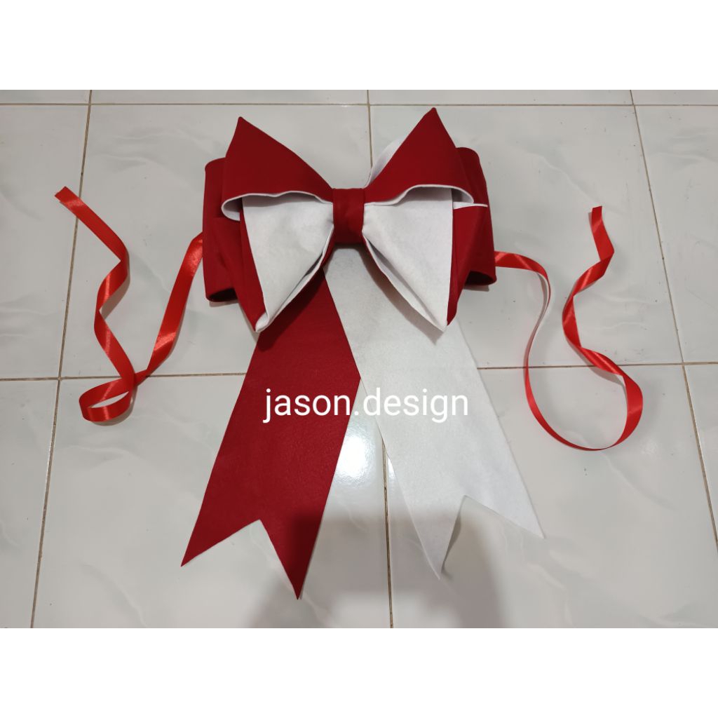 

pita besar merah putih, pita bendera, pita nuansa kemerdekaan, pita 17 agustus