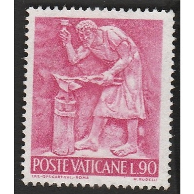 

A 11401 SATU BUAH PRANGKO POSTE VATICANE NOMINAL 90 LIRE TEMA PANDE BESI DENGAN KONDISI BELUM ADA CAP