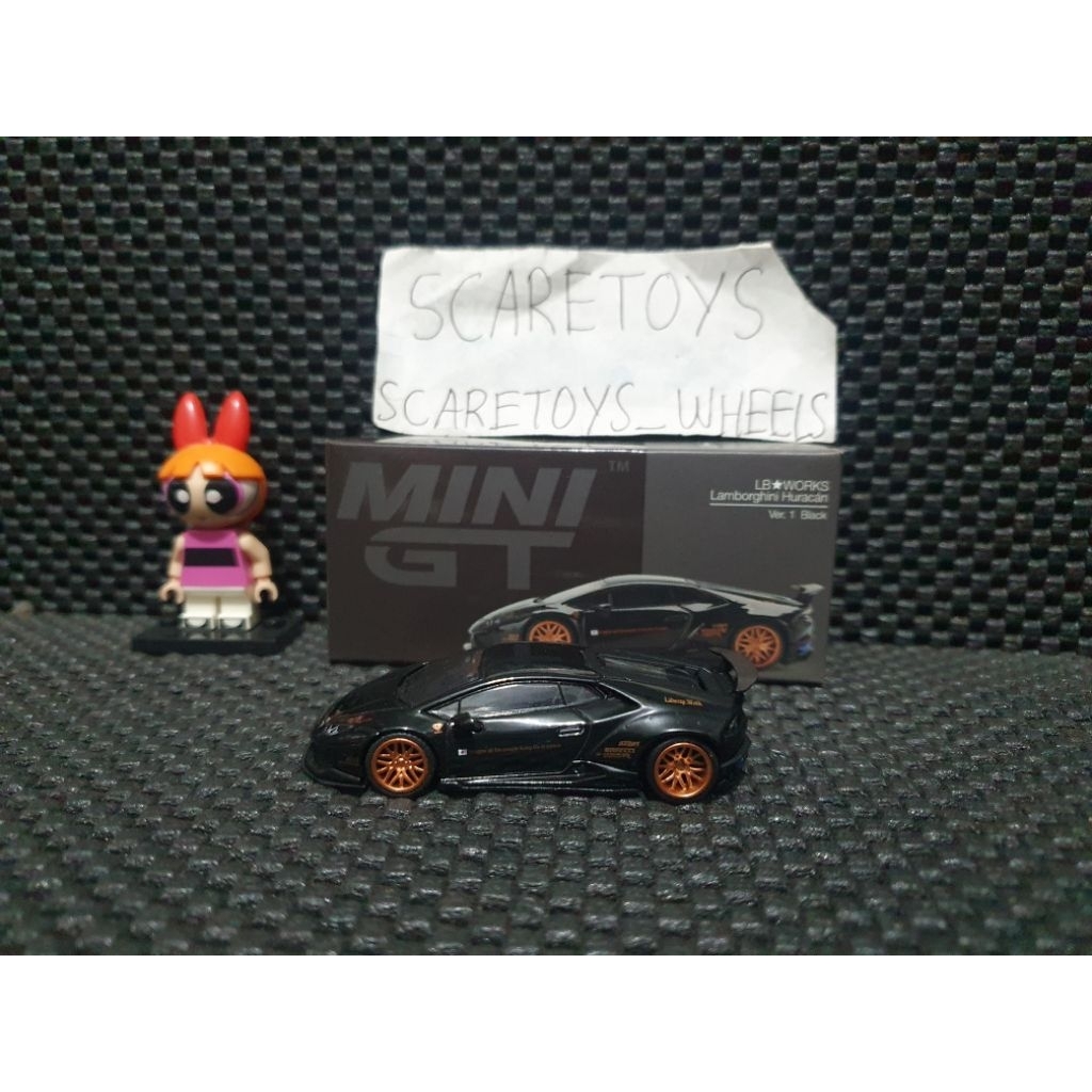 Mini GT LB Works Lamborghini huracan ver 1 black hitam lbwk Liberty Walk lamborghini huracan