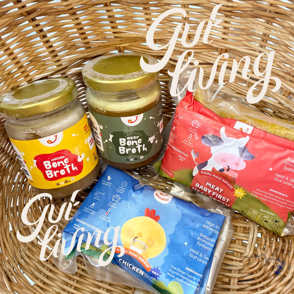 

Kaldu Bone Broth & Meat Stock Benourish (Saripati Gabus, Beef dll)