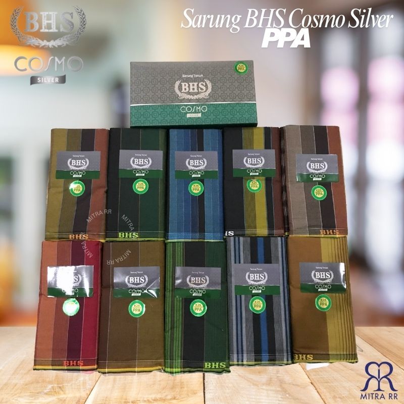 Sarung BHS Cosmo Silver PPA | Sarung BHS Original Sarung Tenun Dewasa