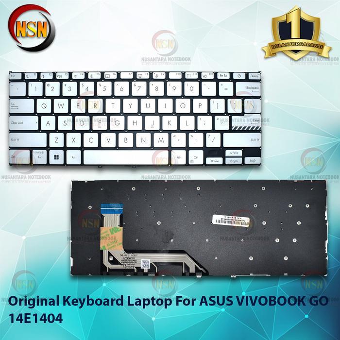 Keyboard ASUS VIVOBOOK GO 14 E1404 E1404F E1404FA Original(Silver)