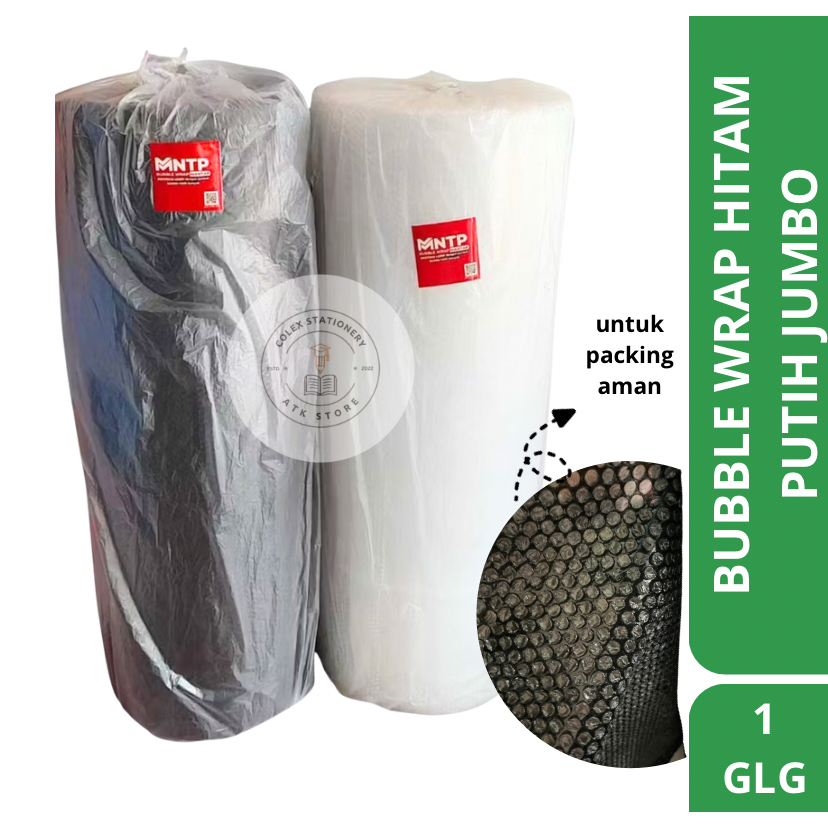 

[1 GULUNG] Bubble Wrap Packing Warna Hitam Transparant Jumbo 125cm x 50 Meter Murah