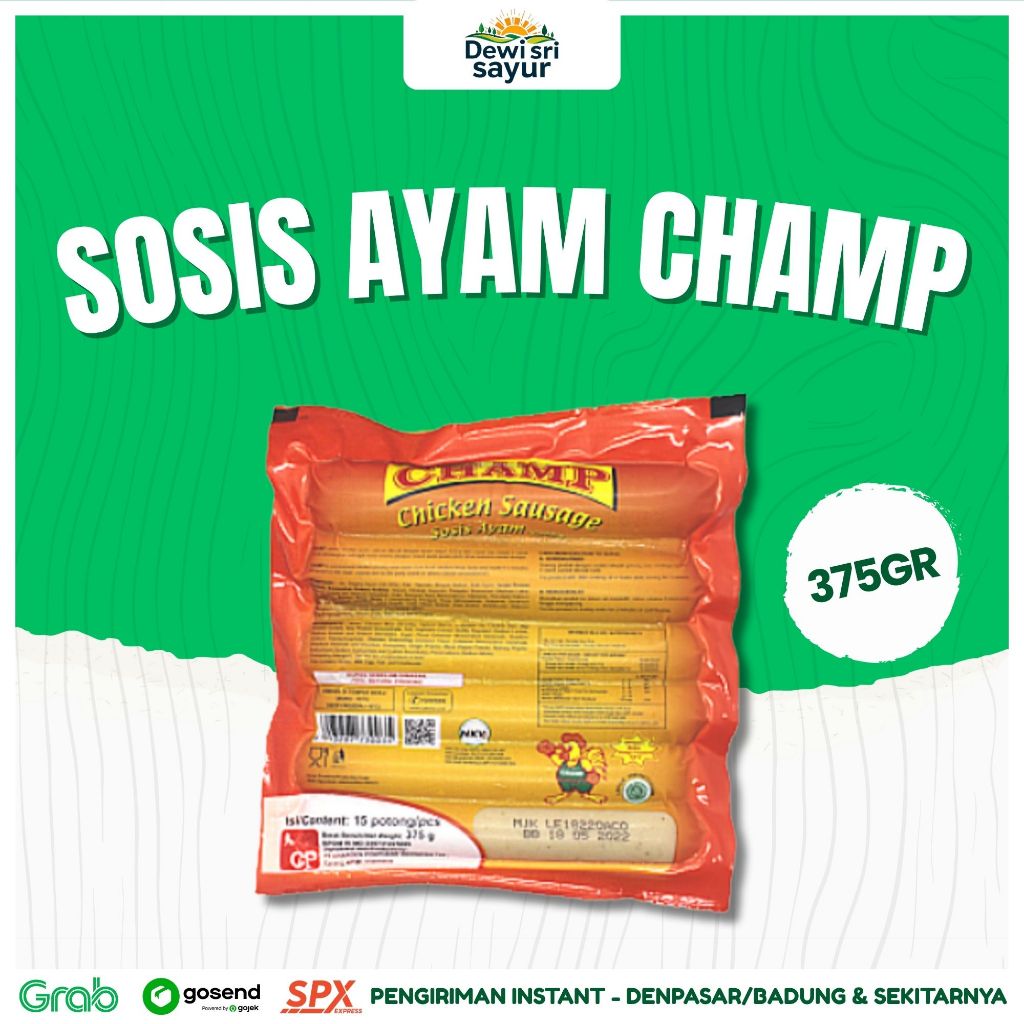 

Sosis Ayam Champ 375gr – Dewi Sri Sayur