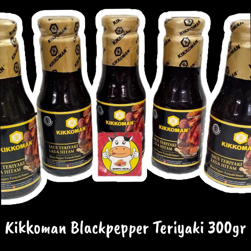 

KIKKOMAN SAUS TERIYAKI LADA HITAM 300GR-FROZEN FOOD-BRONTZ JOGJA