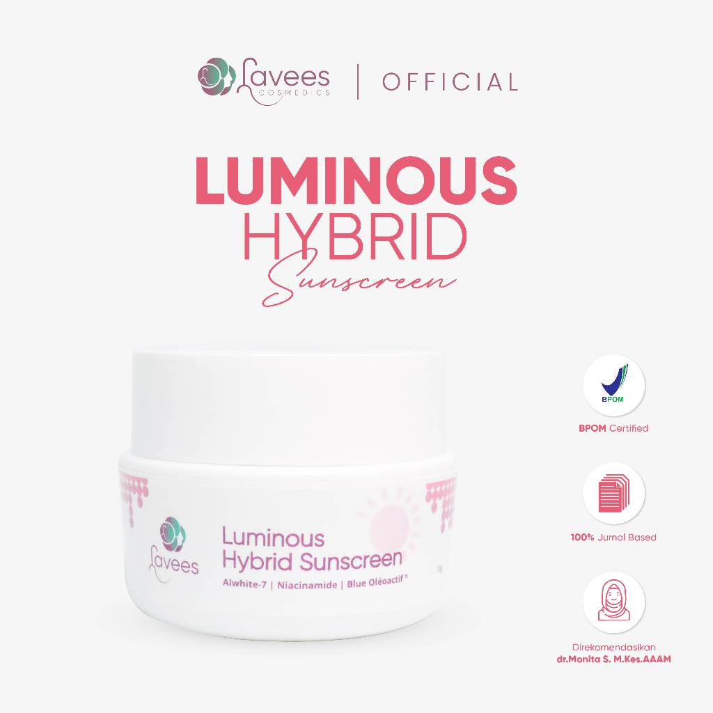 Lavees Cosmedics - Luminous Hybrid Sunscreen [Krim Siang Flek Melasma]