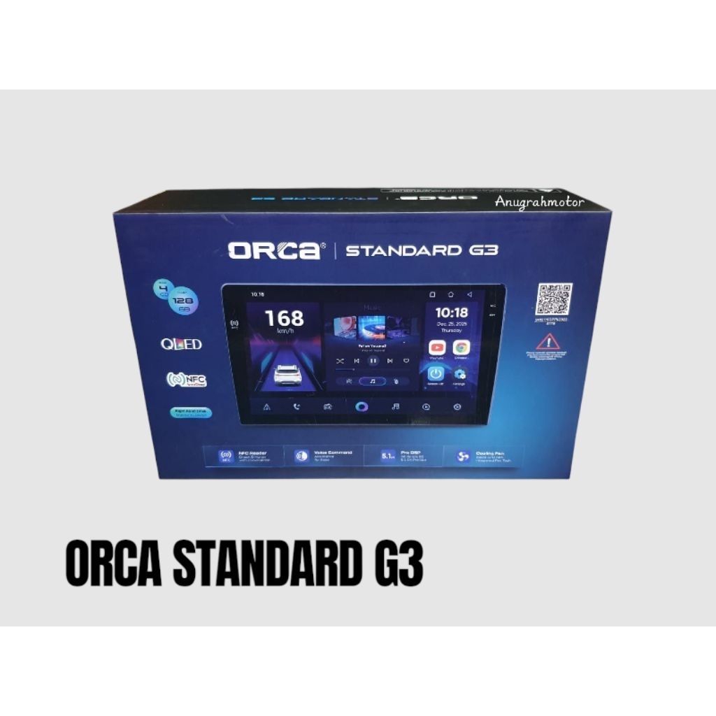 Head unit Android orca standard G3 series adr-9988 Ram 4/128GB 9inch