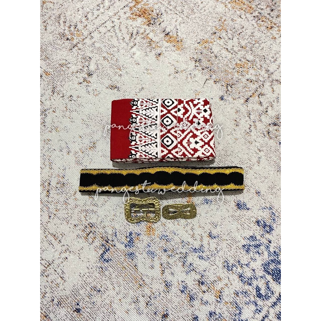 Set Lontong/Sabuk _Pakaian Jawa (Lontong+kamus/epek payet+timang)