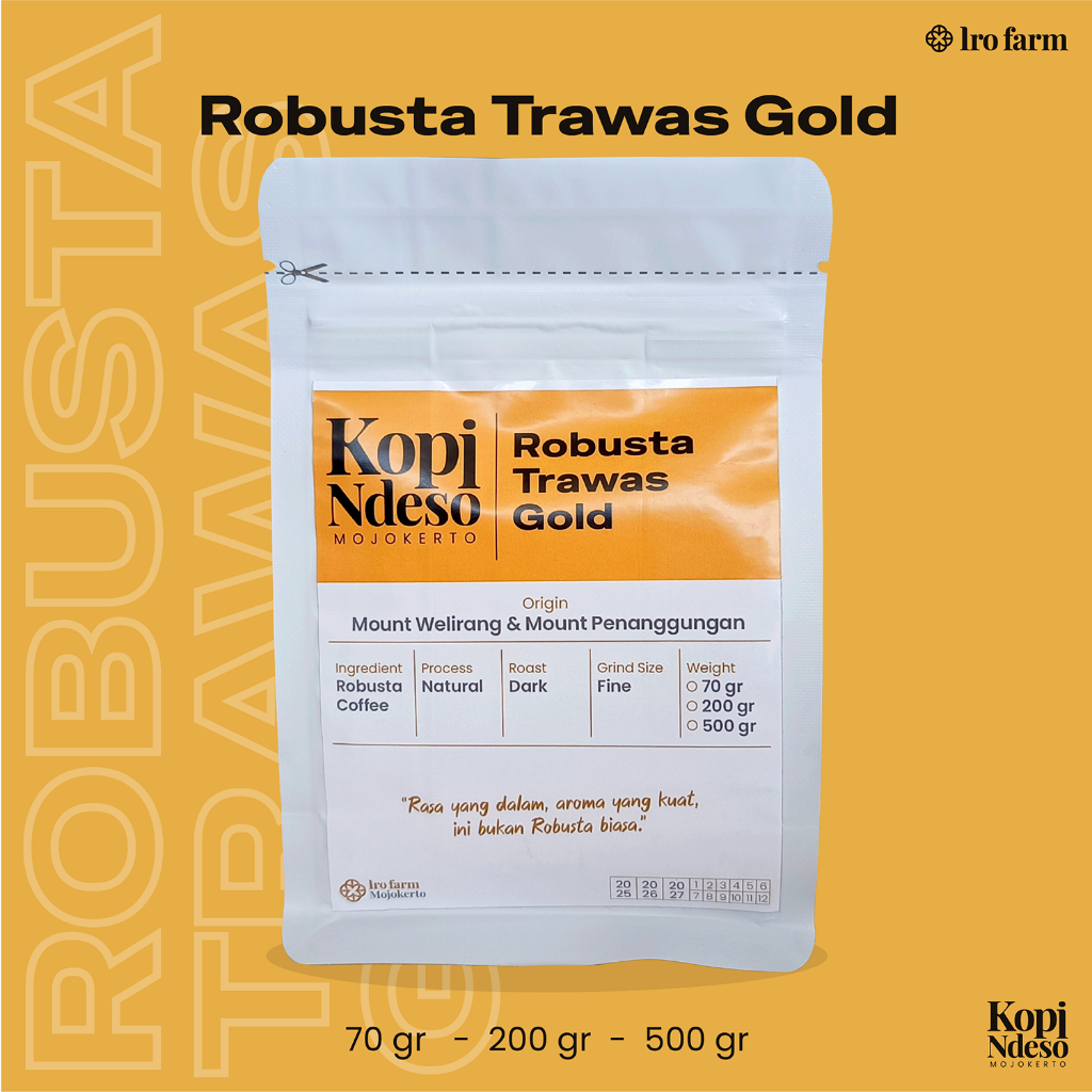 

Kopi Bubuk Robusta Trawas Gold Khas Mojokerto
