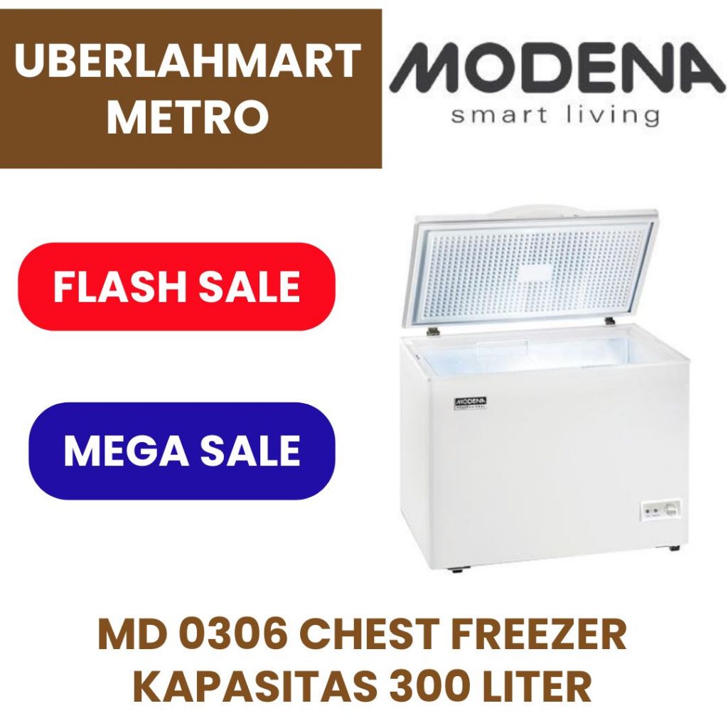MODENA CHEST BOX FREEZER MD 0316 KAPASITAS 300 LITER