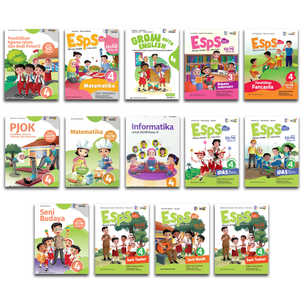 BUKU ESPS ERLANGGA KELAS 4 SD KURIKULUM MERDEKA