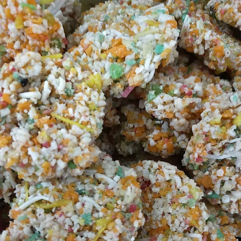 

kerupuk grandong warna warni 5 kg mekar besar